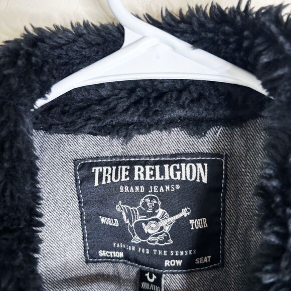 True Religion Jimmy Sherpa Jean Jacket - Picture 6 of 8